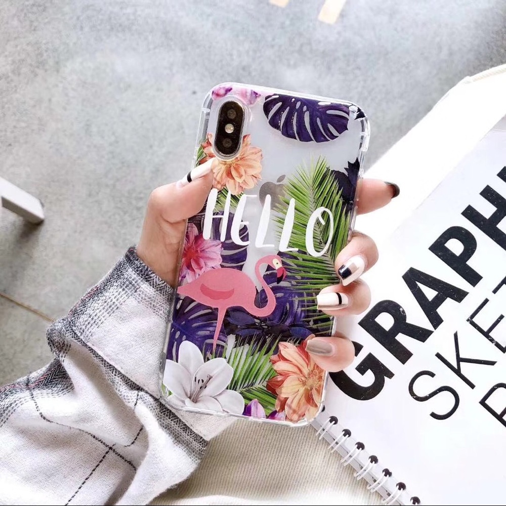 Hello Flamingo - iPhone X/XS Clear Case